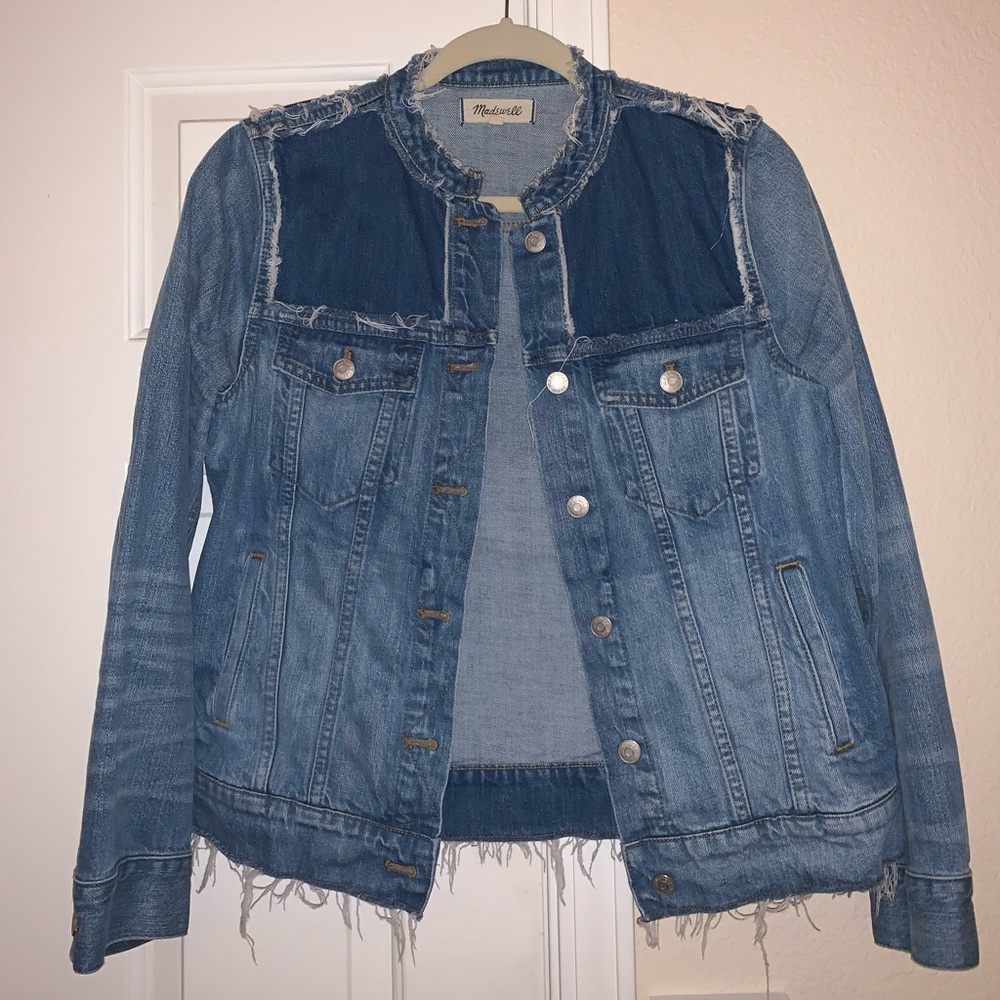Madewell distressed jean jacket